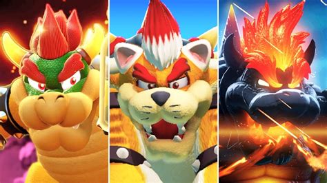 Super Mario 3D World Bowser S Fury All Bowser Bosses No Damage