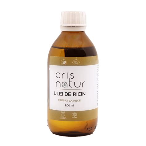 Ulei De Ricin Presat La Rece 100 Natural 200 Ml CrisNatur