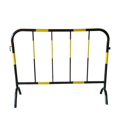 Cheap Traffic Control Barrier Yellow Powder Coating Steel Crowd Control