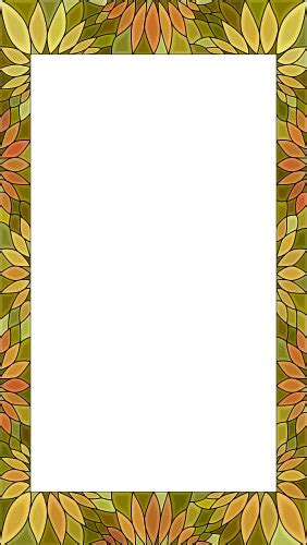 Stained Glass Window Frame For Photography Vector Image