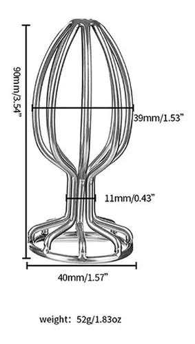 Butt Plug Anal Grande De Acero Inoxidable Meses Sin Inter S