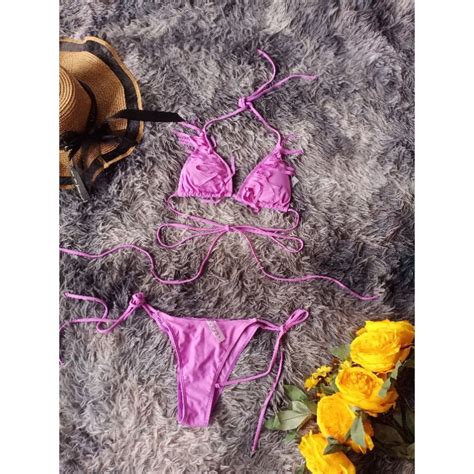 Self Tie Wrap Around Micro Bikini Medium Tag Carry Sa XS Up To Medium Shopee Philippines
