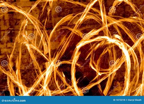 Fire Streaks At Night Royalty Free Stock Photos Image 1073218