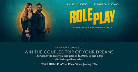 Role Play Couples Trip Sweepstakes