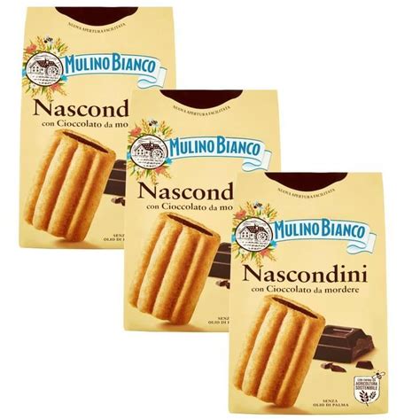 MULINO BIANCO Nascondini biscuits italiens fourrés au chocolat 3x330g