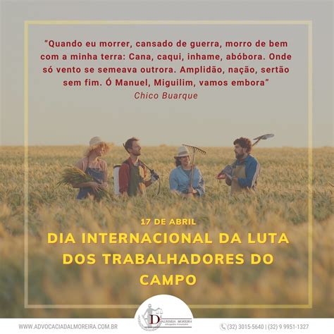 Hoje Dia Internacional De Luta Dos Trabalhadores Do Campo Uma Data