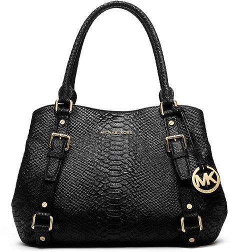 Michael Michael Kors Bedford Leather Large Eastwest Satchel In Black Lyst