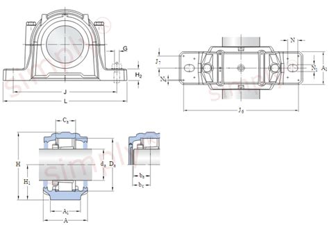 SKF SNLN3034 Cast Iron Split Pillow Block Housing Simply Bearings Ltd