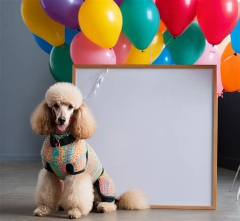 studio shot   poodle  stock photo public domain pictures