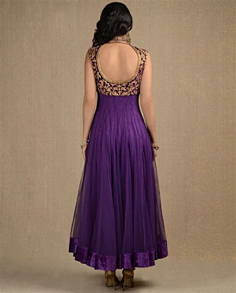 Different Styles Of Backless Neckline Ideas For Anarkali Frocks