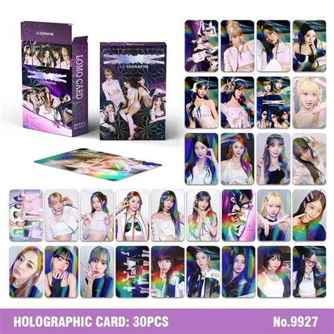 Banpresto 30pcs Laser Holographic Photo Cards Bini Aespa Zerobase