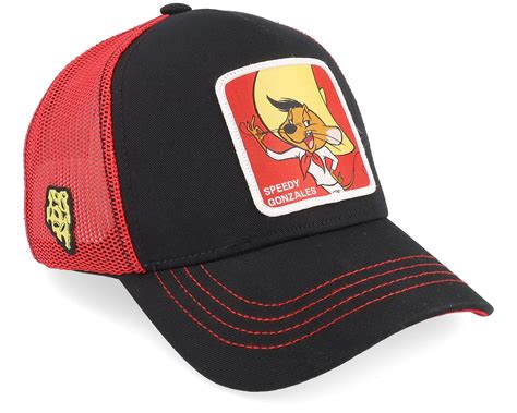 Looney Tunes Speedy Gonzales Black/Red Trucker - Capslab Cap ...