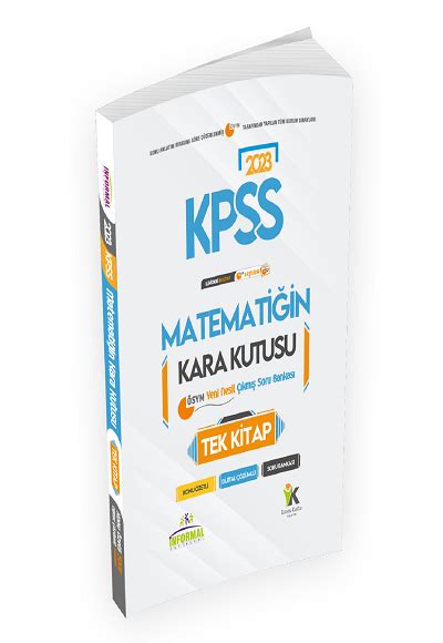 2023 KPSS Matematiğin Kara Kutusu Tek Kitap Konu Özetli Dijital Çözümlü