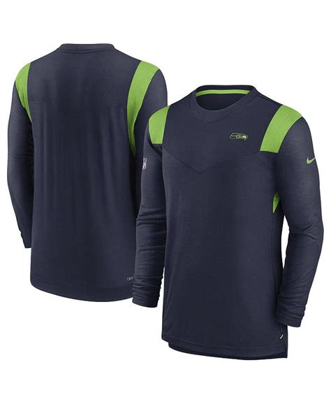 Nike Mens College Navy Seattle Seahawks Sideline Tonal Logo