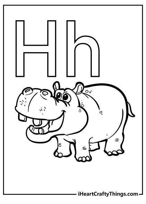 Letter H Coloring Page