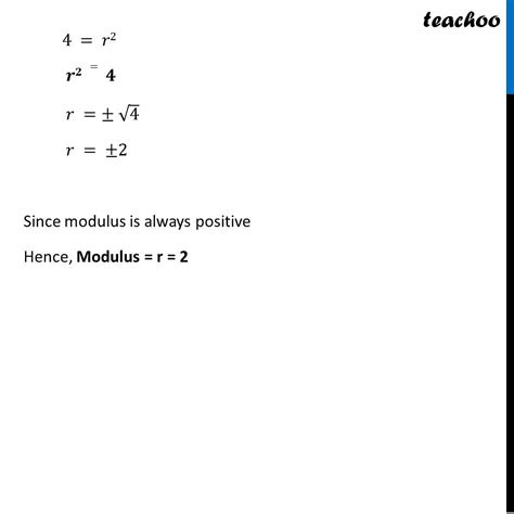 Question 1 Find Modulus And Argument Of Z 1 I Root 3