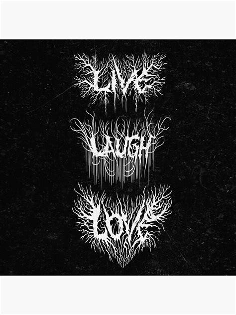 Live Laugh Love Metal Sticker For Sale By DugMcFug Redbubble