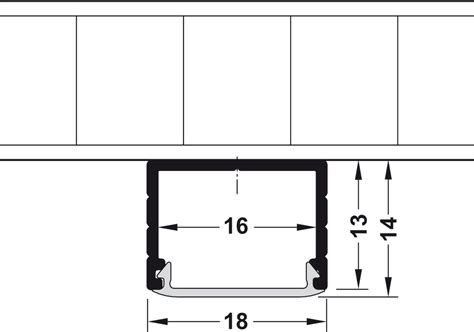 Profile For Under Mounting H Fele Loox Profile In The H Fele