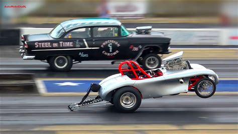 Quarter Mile Drag Race Olden Days Cars Pre Gassers Youtube