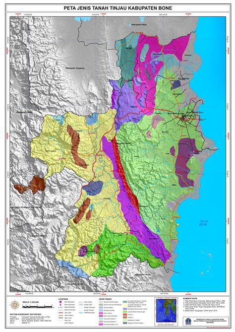 Gambar Komunitas Atlas Kabupaten Bone Geologi Gambar Peta Indonesia