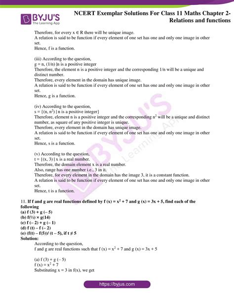 Ncert Exemplar Solutions For Class 11 Maths Chapter 2 Relations And Functions Download Free Pdf