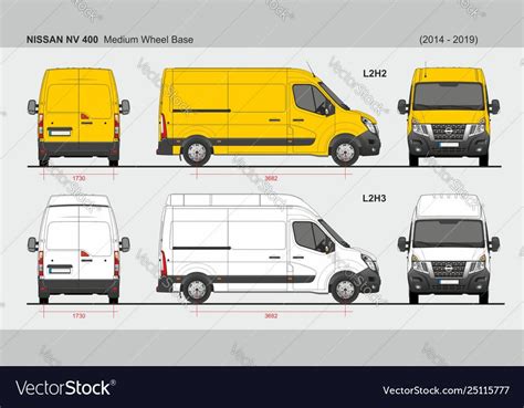 Nissan Nv400 Cargo Delivery Van Medium Wheel Base L2h2 And L2h3 2014