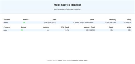 How To Install Monit Monitoring Tool On Fedora Atlantic Net