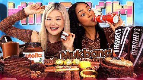 Asmr Mukbang Chocolate Desserts Ice Cream Cookies Cake Feat Alisha