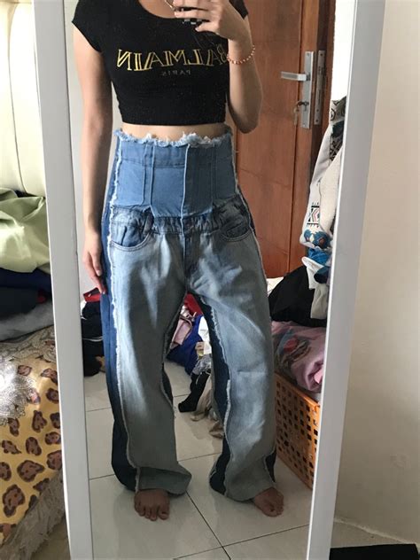 Bangkok Jeans Highwaist Jeans Stripe Jeans Baggy Jeans Vintage