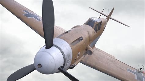 Bf German Fighter Pbr Materials D Model D Model Fbx