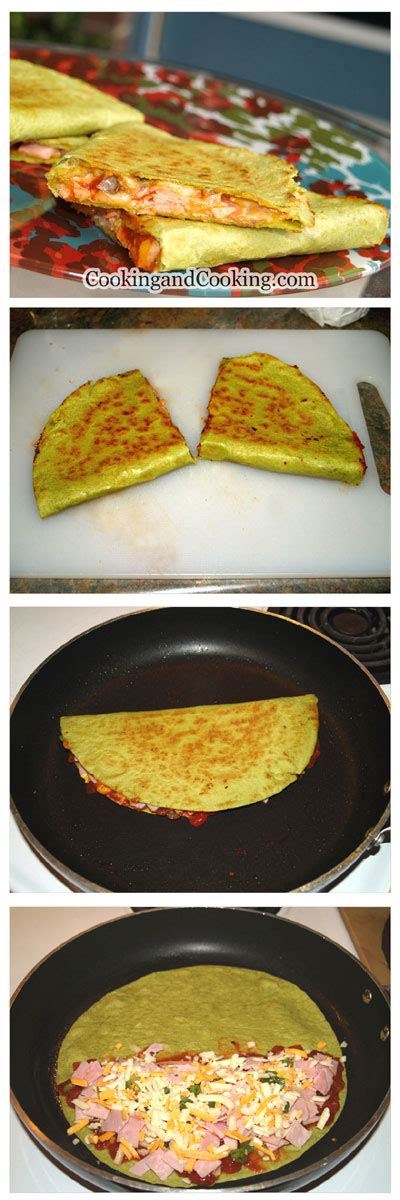 Ham and Cheese Quesadillas | Quesadilla Recipes | Cooking and Cooking