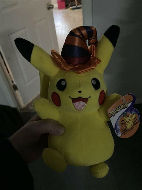 Pokemon Pikachu Halloween Plush Inch With Witch Hat