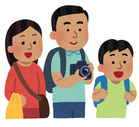 無料イラスト かわいいフリー素材集 外国人観光客のイラスト（東南アジア人）