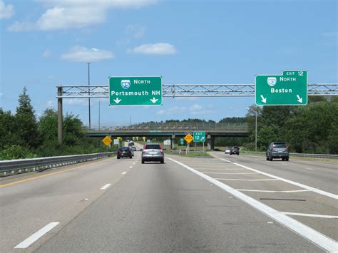 Massachusetts Interstate 95 Northbound Cross Country Roads