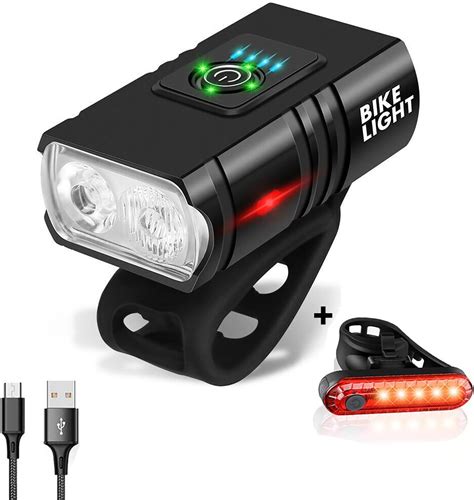 DHB Tech Bike Lights Set USB Rechargeable Outdoor Waterproof Riding