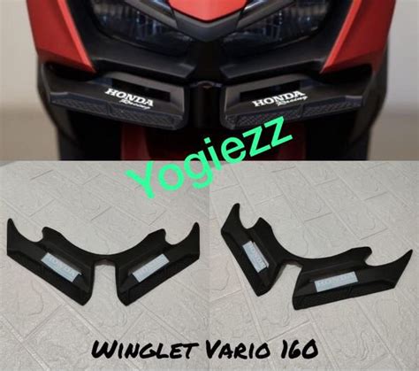 Jual Winglet All New Honda Vario 160 Wingled Sayap Headlamp Depan Vario