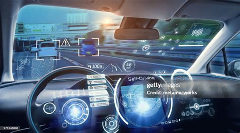cockpit  futuristic autonomous car high res stock photo getty images