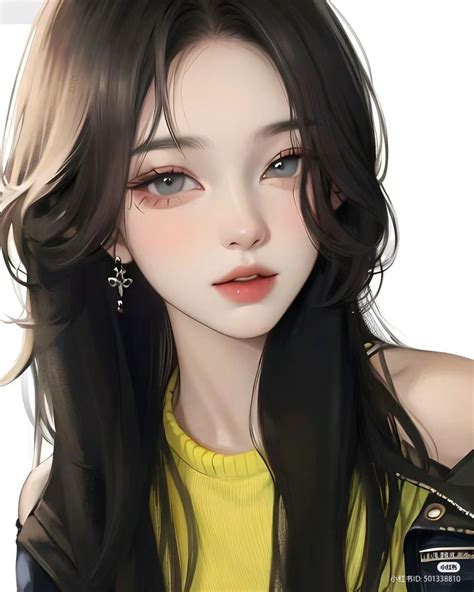 Digital Art Anime Digital Art Girl Brown Hair Female Barbie Cartoon