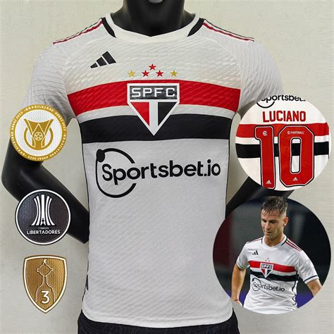 2023 24 Camisa do Sao paulo I Camisa Player Verson de Futebol Versão do