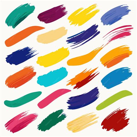 Premium Vector | A collection of hand painted hand painted hand painted ...