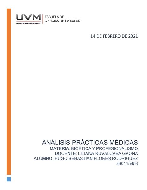 A 2 Hsfr Lecture Notes 1 4 AnÁlisis PrÁcticas MÉdicas Materia