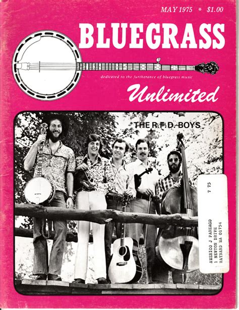 Vol 9 1974 1975 Bluegrass Unlimited Index