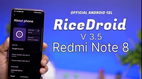 Ricedroid V Redmi Note Android L Ginkgo Redminote Youtube