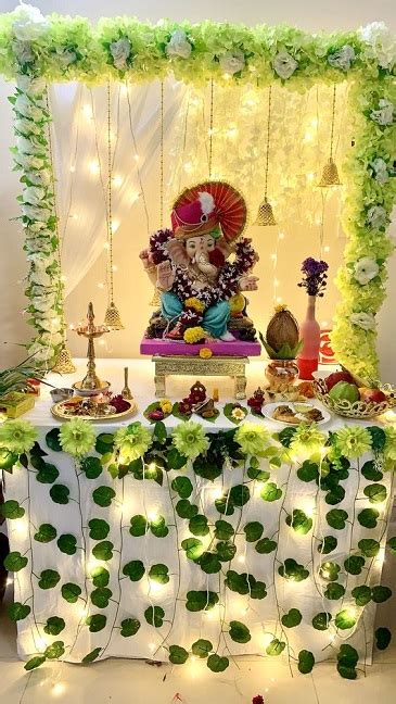 20 Simple Ganpati Mandap Decoration Ideas At Home 2024