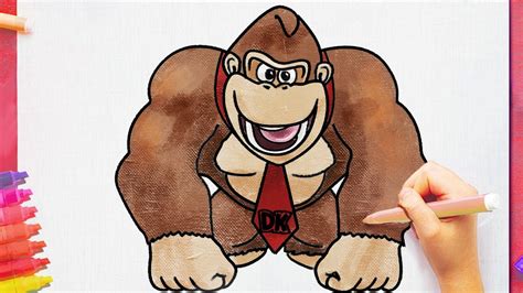 Como Dibujar A Donkey Kong De La Pelicula Super Mario Bros Paso A Paso