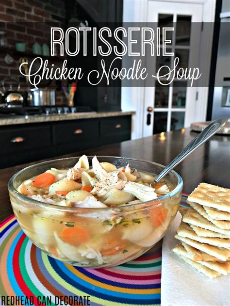 Easy Homemade Costco Rotisserie Chicken Noodle Soup Recipe