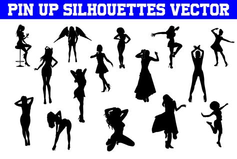 Pin Up Silhouettes Vector Pin Up Svg Graphic By T Shirt Empire