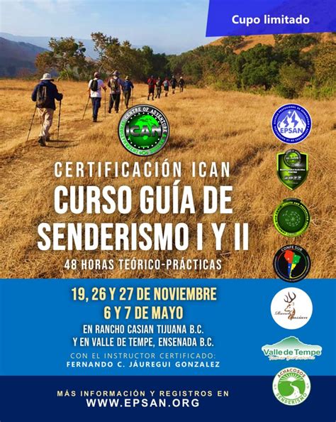 Certificacion Ican Curso De Gu A De Senderismo I Y Ii Escuela