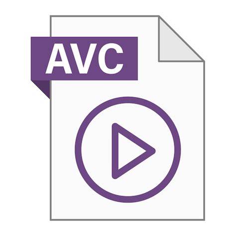 Premium Vector Modern Flat Design Of Avc File Icon For Web