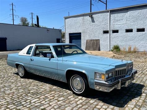 1977 Cadillac DeVille Coupe Coupe Blue RWD Automatic For Sale